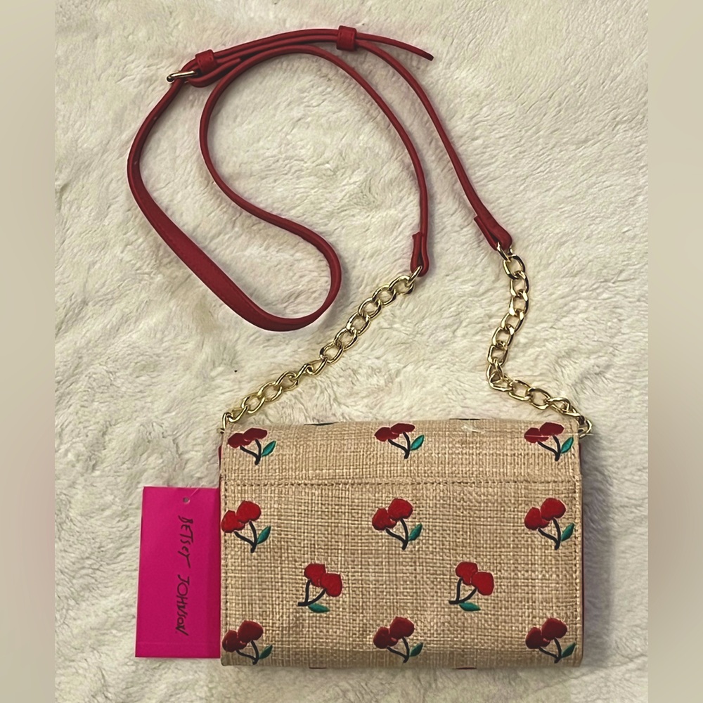 NWT 🍒 Betsey Johnson Cherry Crossbody Bag - Picture 2 of 14